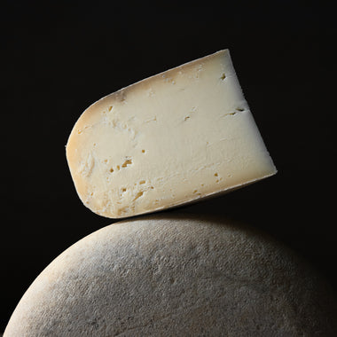 wheel and wedge of Shire cow's milk gouda cheese from Lively Run Dairy