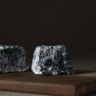Bonaparte ashed bloomy rind goat's milk cheese Lazy Lady Farm