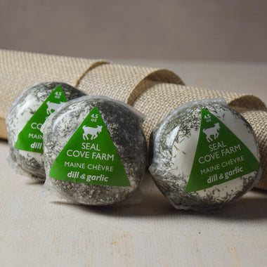 Seal Cove Maine Dill & Garlic Chevre goat's milk cheese