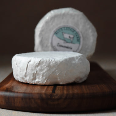 Camembrie cow's milk bloomy rind brie camembert-style cheese Blue Ledge Farm