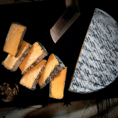 Moses Reaper cow's milk ashed bloomy rind halloween cheese Jasper Hill Farm