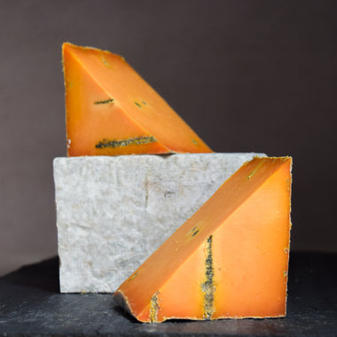 Red Rock cow's milk blue cheddar cheese Roelli Cheese Haus