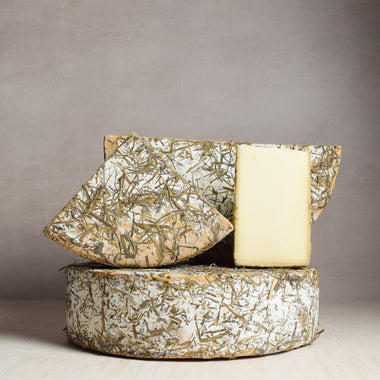 Calderwood cow's milk hay coated alpine cheese Jasper Hill Farm