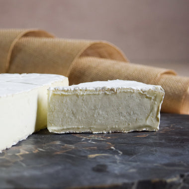 Nancy's Camembert cow's, sheep's milk brie-style bloomy rind cheese Old Chatham Creamery