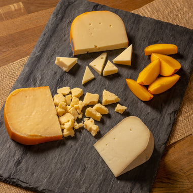 Grade A Gouda Saxelby Cheese Selection Gift - cow's, goat's milk Jake's Gouda, Finger Lakes Gold, Marieke Young Gouda