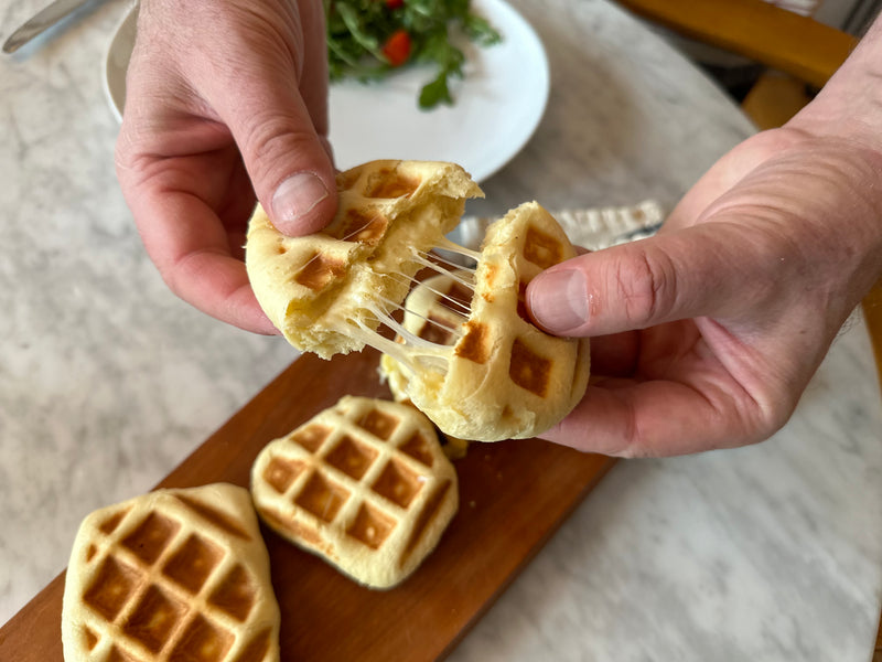 Recipe: Waffles Stuffed With Raclette Cheese