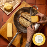 Perfect grilled cheese kit Saxelby Cheese culinary gift set - Reading Raclette, Shelburne Cheddar, High Lawn Farm Sea Salted Butter. Cook with this cheese.