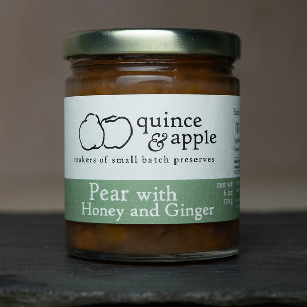 Quince & Apple Pear with Honey and Ginger Preserves