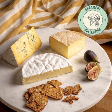 vonTrapp collection gift set - three organic farmstead cow's milk cheeses from Vermont. Creamery Collection. 