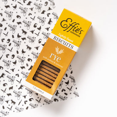 Effie's rye biscuits - salty and slightly sweet biscuits to pair with cheese